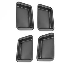 Jogo 4 Formas Retangular Antiaderente Teflon Assadeira Bolo Lasanha Pão Cuca Alta Grande Media Torta
