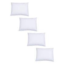 Jogo 4 Fronhas Para Travesseiro Impermeável Com Zíper