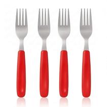 Jogo 4 Garfos de Mesa Cozinha Buffet Vermelho Betty Crocker Jogo 4 Garfos de Mesa Cozinha Buffet Vermelho Betty Crocker