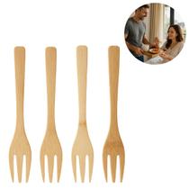 Jogo 4 Garfos em Bambú Talher para Cozinha Jogo 4 Garfos em Bambú Talher para Cozinha