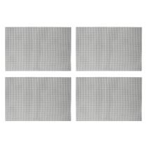 Jogo 4 Lugar Americano Retangular Mesa PVC Dotted Cinza 45x30cm Lyor Jogo 4 Lugar Americano Retangular Mesa PVC Dotted Cinza 45x30cm Lyor