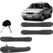 Jogo 4 Maçanetas Externas Santana 98 a 06 4 Portas Primer
