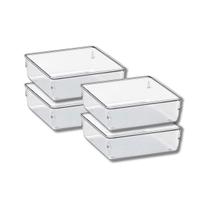 Jogo 4 Organizador de Gaveta Modular 1 Porta Maquiagem Joias Jogo 4 Organizador de Gaveta Modular 1 Porta Maquiagem Joias