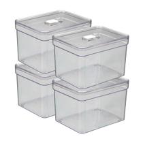 Jogo 4 Organizador Geladeira Acrilico Multiusos 3,8 L Frutas Jogo 4 Organizador Geladeira Acrilico Multiusos 3,8 L Frutas