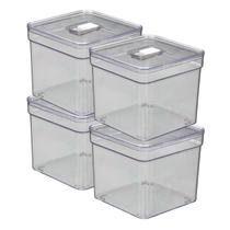 Jogo 4 Organizadores Quadrado Modular + Tela Alimentos Frutas Jogo 4 Organizadores Quadrado Modular + Tela Alimentos Frutas