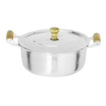 Jogo 4 Panelas Caçarolas Aluminio Fundido Polido 26 28 30 32