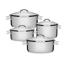 Jogo 4 Panelas Inox Fundo Triplo Linha Solar Tramontina