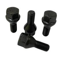 Jogo 4 Parafuso Roda Aço Fiat Argo Cronos Mobi Strada Fastback Pulse Palio Uno Novo Fiorino Nova Grand Siena Doblo Original Preto 2012/ em diante
