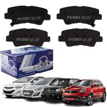 Jogo 4 Pastilha Freio Traseira Azera Elantra i30 Cerato Soul Jogo 4 Pastilha Freio Traseira Azera Elantra i30 Cerato Soul