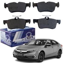 Jogo 4 Pastilha Freio Traseira Honda Civic 1.5 2.0 após 2017 Jogo 4 Pastilha Freio Traseira Honda Civic 1.5 2.0 após 2017