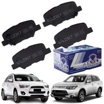 Jogo 4 Pastilhas Freio Traseira Mitsubishi ASX New Outlander Jogo 4 Pastilhas Freio Traseira Mitsubishi ASX New Outlander