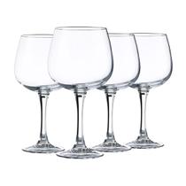 Jogo 4 peças p/ gin tonica com 720ml de vidro e base transparente p/ festa Jogo 4 peças p/ gin tonica com 720ml de vidro e base transparente p/ festa