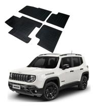 Jogo 4 Peças Tapete Automotivo Específico Jeep Renegade 100% Borracha Borcol