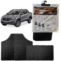 Jogo 4 Peças Tapete Borracha Car Floor Para Fiat Strada Jogo 4 Peças Tapete Borracha Car Floor Para Fiat Strada