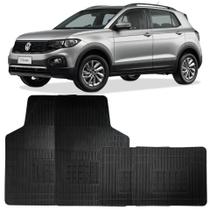 Jogo 4 Peças Tapete Borracha Car Floor Para Vw T-CROSS Jogo 4 Peças Tapete Borracha Car Floor Para Vw T-CROSS
