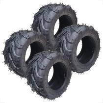 Jogo 4 Pneus 16x87 Mini Quadriciclo Kraken 110cc Dianteiro Traseiro