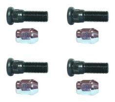 Jogo 4 Porca + parafuso Roda Fiesta Ka