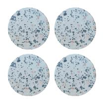 Jogo 4 Porta Copos Cimento Granito Ø 10cm Terrazzo