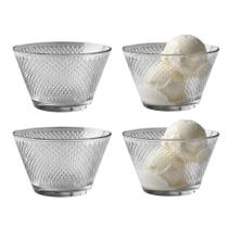 Jogo 4 Potes De Sobremesa Tigela Bowl Taça De Vidro 250ml