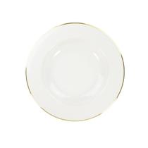 Jogo 4 Prato Fundo 23 Cm Porcelana Filetado Ouro Itamaraty