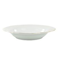 Jogo 4 Prato Fundo 23cm Porcelana Filetado Ouro Pomerode Jogo 4 Prato Fundo 23cm Porcelana Filetado Ouro Pomerode
