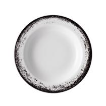 Jogo 4 Prato Fundo 23cm Porcelana Schmidt Nevoa Preto