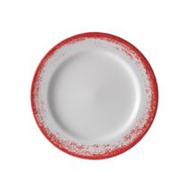 Jogo 4 Prato Sobremesa 19cm Porcelana Schmidt Nevoa Vermelho