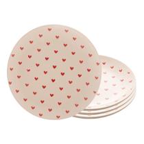 Jogo 4 Pratos de Sobremesa em Cerâmica Coração Branco Wolff 19,5cm Jogo 4 Pratos de Sobremesa em Cerâmica Coração Branco Wolff 19,5cm