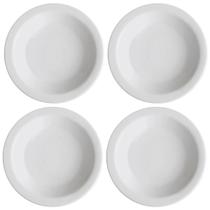 Jogo 4 Pratos Fundos de Porcelana 21,5cm Classe Única Iguaçu Germer Branco Jogo 4 Pratos Fundos de Porcelana 21,5cm Classe Única Iguaçu Germer Branco