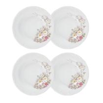 Jogo 4 Pratos Fundos Eterna 23 cm Porcelana Schmidt