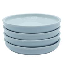 Jogo 4 pratos para Servir lanche - Porcelana Branca