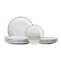 Jogo 4 Pratos Raso+4 Sobremesa+4 Bowls Bambu 1ª Linha Scalla