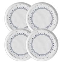 Jogo 4 Pratos Rasos Cerâmica 27,5cm Porto Brasil Louça Artesanal Mesa Posta Bio Astral