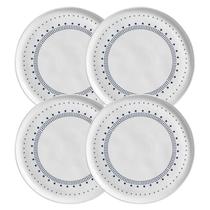 Jogo 4 Pratos Rasos Cerâmica 27,5cm Porto Brasil Louça Artesanal Mesa Posta Bio Astral