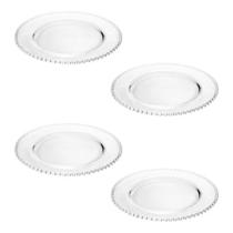 Jogo 4 Pratos Rasos Cristal Wolff 27cm Pearl Mesa Posta 2671