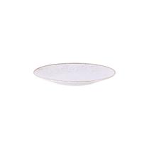 Jogo 4 Pratos Sobremesa Tramontina Marrom Porcelana HS 21cm