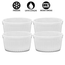 Jogo 4 Ramekin Canelado 170ml Potinho Para Molho Restaurante