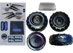 Jogo 4 Rodas, Adesivo E Lente Do Farol Do Polaris Peg Perego