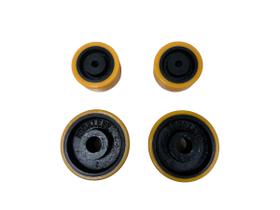 Jogo 4 Rodas Macaco Jacare (3pol. E 4pol.) Ferro Poliuretano