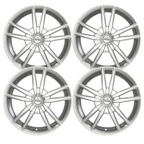 Jogo 4 Rodas Mangels Nitrus Aro 17 5 x 100 Hiper Prata Tala 7