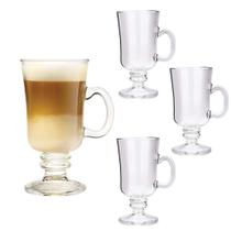 Jogo 4 Taças Cappuccino Canecas Irish Class Home 120ml