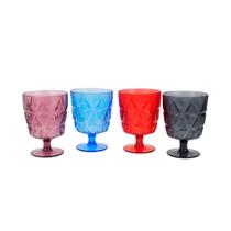 Jogo 4 Taças Coloridas Acrílico 260ml Jogo 4 Taças Coloridas Acrílico 260ml