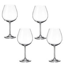 Jogo 4 Taças Cristal Ecologico Degustação 650ml Bohemia Jogo 4 Taças Cristal Ecologico Degustação 650ml Bohemia