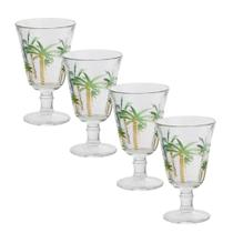 Jogo 4 Taças De Cristal Palm Hand Tree Coqueiro Transparente Para água Lyor 240ml Jogo 4 Taças De Cristal Palm Hand Tree Coqueiro Transparente Para água Lyor 240ml