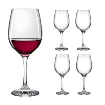 Jogo 4 Taças De Vidro Vinho Agua Suco Drinks 460ml