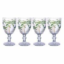 Jogo 4 Taças Vidro Palm Tree Transparente Class Home 310ml Jogo 4 Taças Vidro Palm Tree Transparente Class Home 310ml