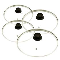 Jogo 4 Tampas De Vidro Avulsas Tamanho 18 Cm, 20 Cm, 22 Cm e 24 Cm