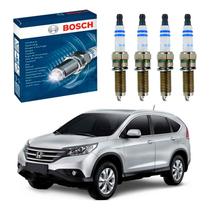 Jogo 4 Velas Ignição Bosch Crv 2.0 Gasolina 2012 A 2013