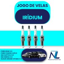 Jogo 4 velas iridium ignicao Omega Captiva Ford Fusion 2.3