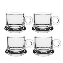 Jogo 4 Xícara de Café Caneca Vidro Robusta Lisa 85ml Em Casa Tem Jogo 4 Xícara de Café Caneca Vidro Robusta Lisa 85ml Em Casa Tem